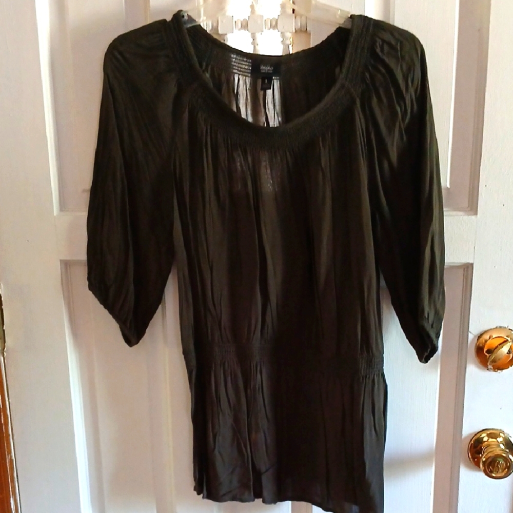 Green Sheer Women's Top